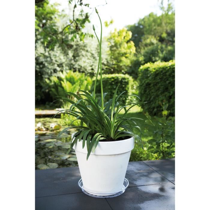 Pot De Fleur Elho Plastique Rond Loft Urban Gris Anthracite Ø 50 Cm 48 L