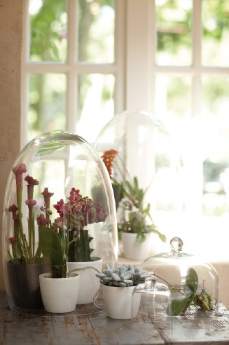 Pot De Fleurs - Brussels - Plastique - Blanc - Rond - Ø24 3xh23 2cm - 100% Recycle - Elho