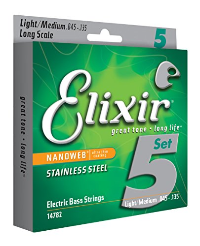 Elixir 14782 Nanoweb Stainless Steel Medium 45-135