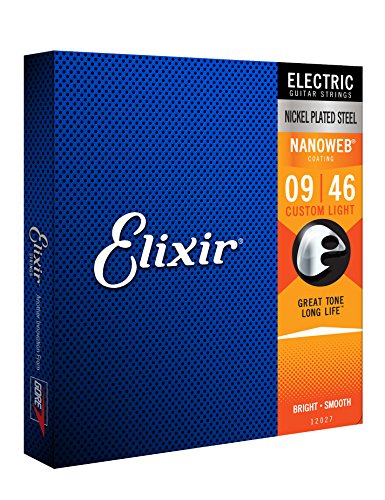 Elixir Jeux De Cordes Electriques 009/ 12027 Nanoweb Custom Light 9-46