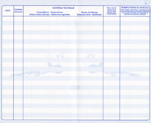 Lot De 5 Carnet Entretien Du Vehicule - ...