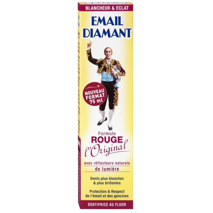 EMAIL DIAMANT Dentifrice Formule Rouge Tube 75 ml