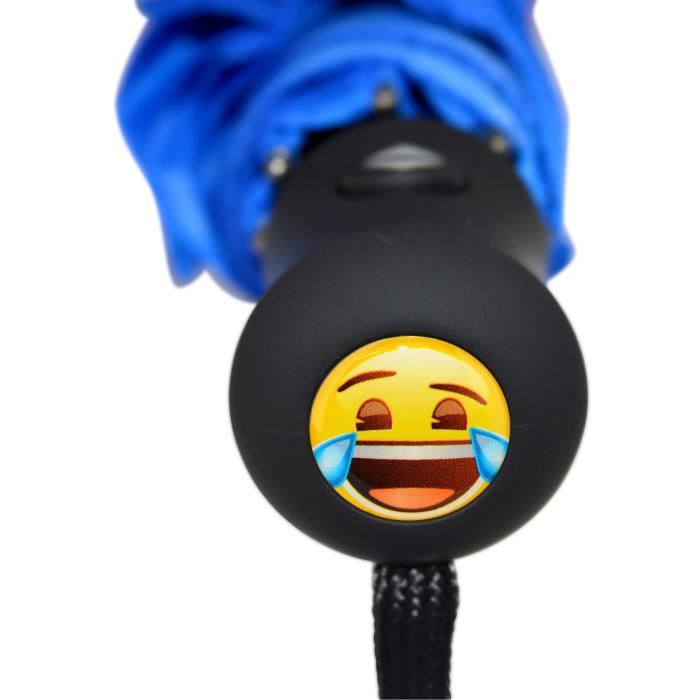 Emoji Parapluie Long Rieur 152 Cm Bleu Et Jaune