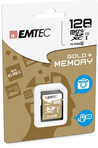 Emtec Carte SD 128GB UHS-I U1 EliteGold ...