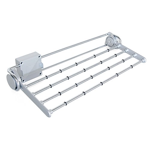 Emuca Porte-pantalons Lateral Extractible Self Peint En Aluminium Acier Et Plastique.