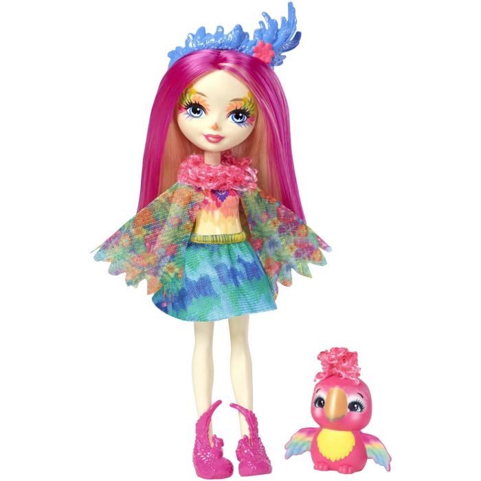 Mattel Enchantimals - Mini-poupee Peeki Perroquet