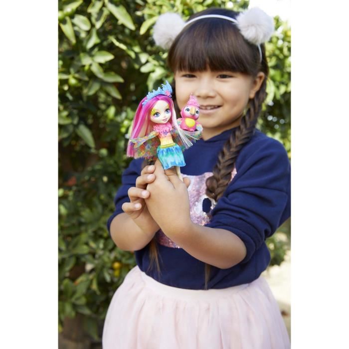 Mattel Enchantimals - Mini-poupee Peeki Perroquet