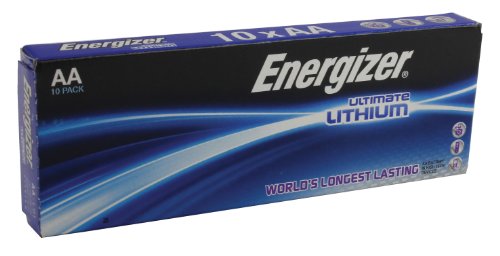 Pile Au Lithium Mignon (aa) - Energizer - Ultimate Lithium - Lot De 10 - Longue Duree - -40°c A 70°c