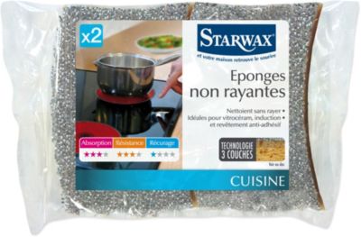 Starwax Eponges Non Rayantes - 3x 2 - Ne...