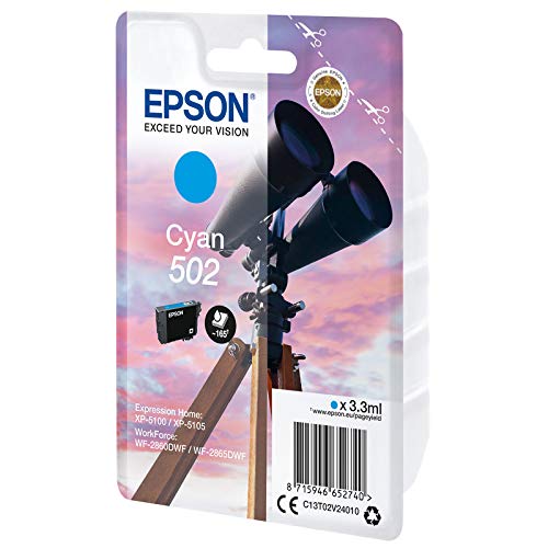 Epson 502 3.3ml 165pages Cyan Cartouche ...