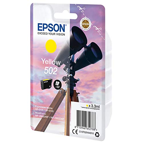 Epson Singlepack Yellow 502 Ink - Cartou...