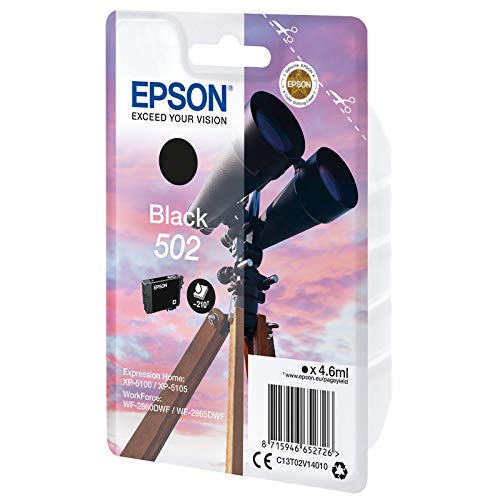 Epson 502 Cartouche d39encre Noire Original C13T02V14010