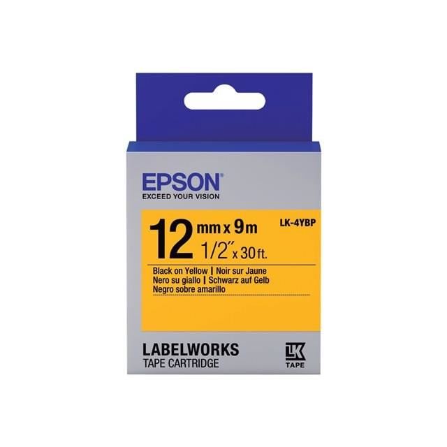 Epson D'origine Epson LK-4YBP / C 53 S 654008 etiquettes multicolor 12mm x 9m - remplace Epson LK4YBP / C53S654008 labels