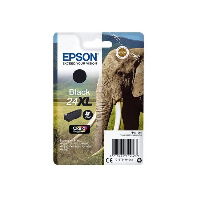 Epson Cartouche D'encre T2431 Xl Noir - Elephant (c13t24314012)