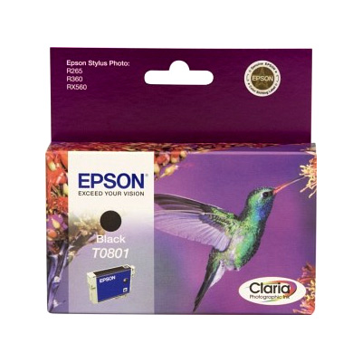 Epson T0801 Cartouche d'encre noir Original C13T08014011