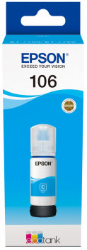 Epson D'origine Epson EcoTank ET-7700 Series cartouche d'encre (106 / C 13 T 00R240) cyan, 5 000 pages, 0,21 centimes par page, contenu: 70 ml