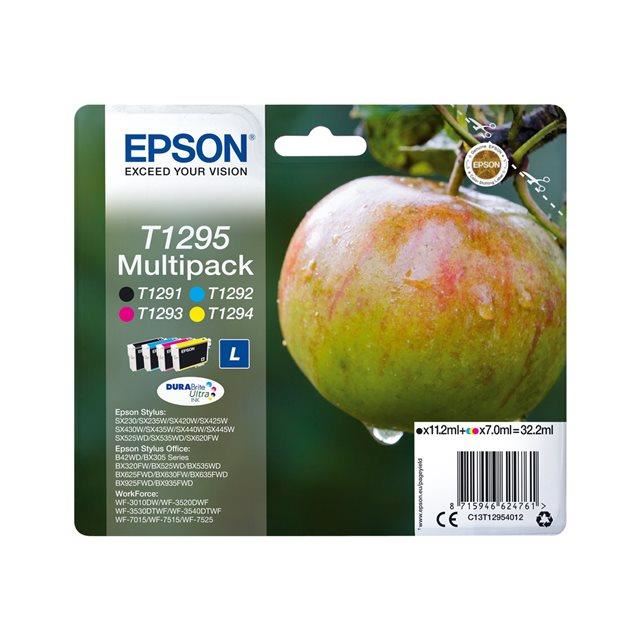 Epson Multipack T1295 Pomme Noir Cyan Magenta Jaune C13t12954012