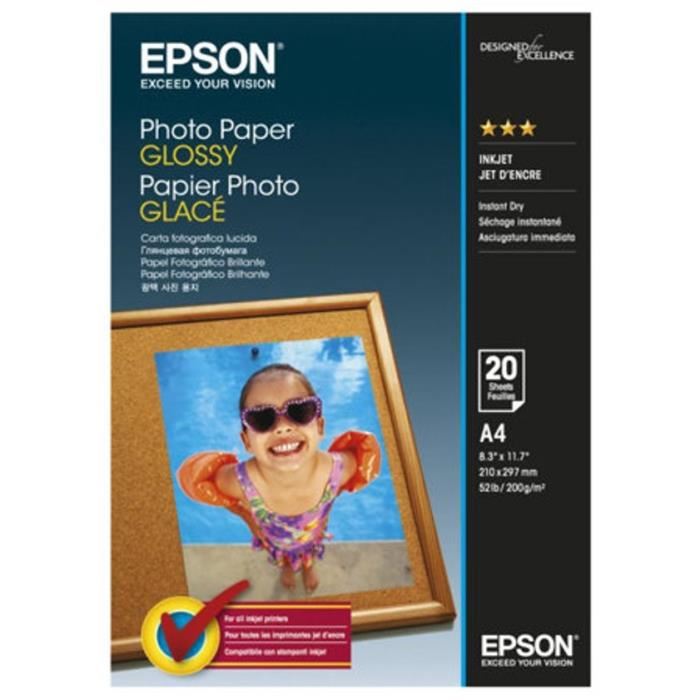 Epson S0425358 Glossy A4 (20 Vel) - Papier Photo