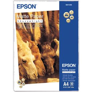Epson - Mat - A4 (210 x 297 mm) - 167 g/m² - 50 feuille(s) papier - pour EcoTank ET-16500, L385 Expression Premium XP-540, 900 SureColor P800, SC-P5000