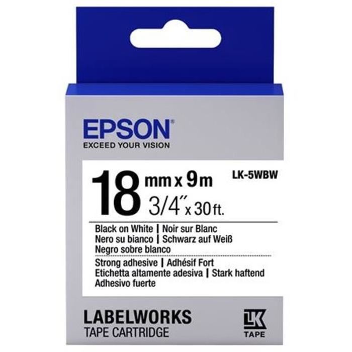 Epson D'origine Epson C 53 S 655012 / LK-5WBW ruban multicolor 18mm x 9m - remplace Epson C53S655012 / LK5WBW ruban transfert thermique