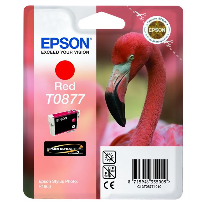 Epson T0877 (c13t08774010) Cartouche D'encre Rouge