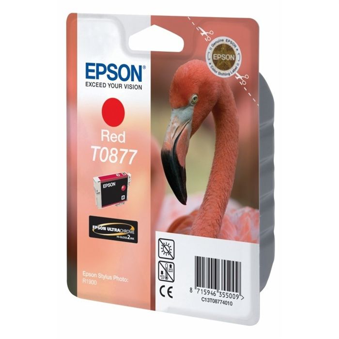 Epson T0877 (c13t08774010) Cartouche D'encre Rouge