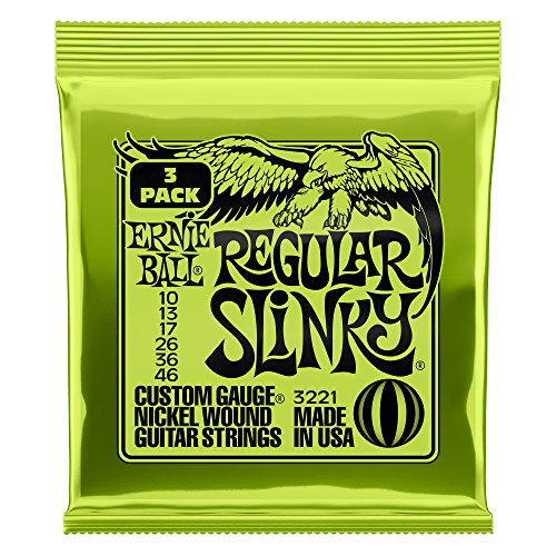 Ernie Ball P03221 Regular Slinky Pack 3 Cordes Guitare