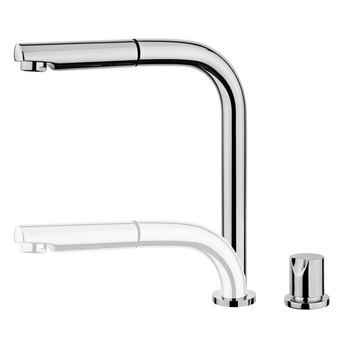 Essebagno Robinet Mitigeur De Cuisine Magic A Douchette Extractible Mitigeur Escamotable 2 Trous