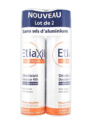 Etiaxil Deodorant douceur 48h sans aluminium lot 2x150ml