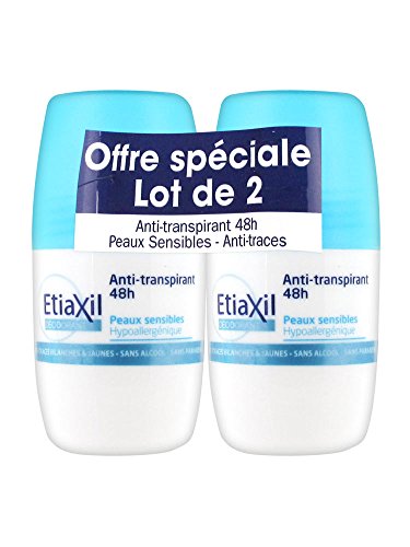Etiaxil Deodorant Anti-transpirant Protection 48h Roll-on Lot De 2 X 50ml