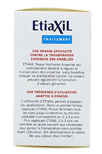 Etiaxil Detranspirant Aisselles Peaux Normales 15ml