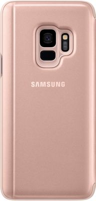 Coque Samsung Clear View Cover Stand S9 - Or