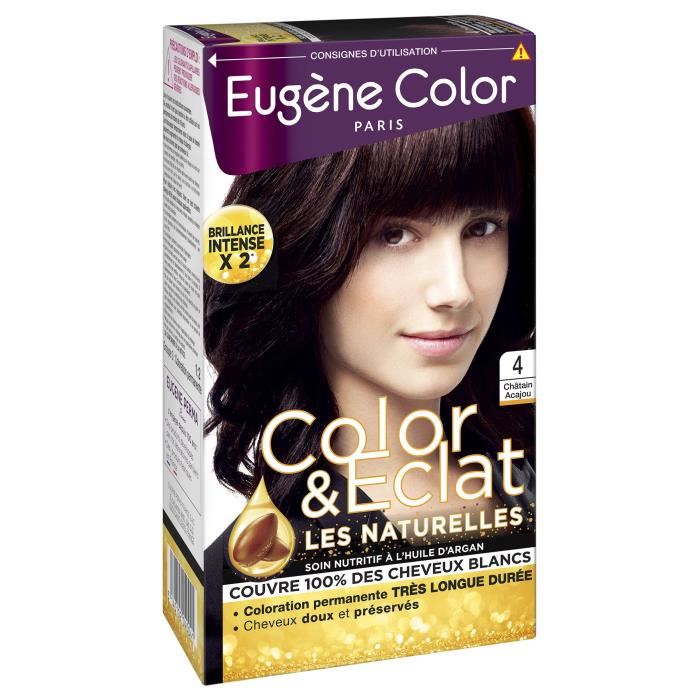 EUGENE COLOR Creme Colorante permanente N4 Chatain Acajou