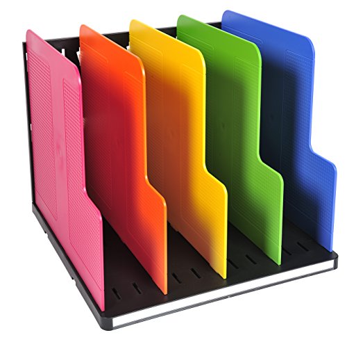 Exacompta Modulotop - Trieur 5 Divisions A4+ En Polystyrene (ange Bleu) H255×l288×p30 Cm