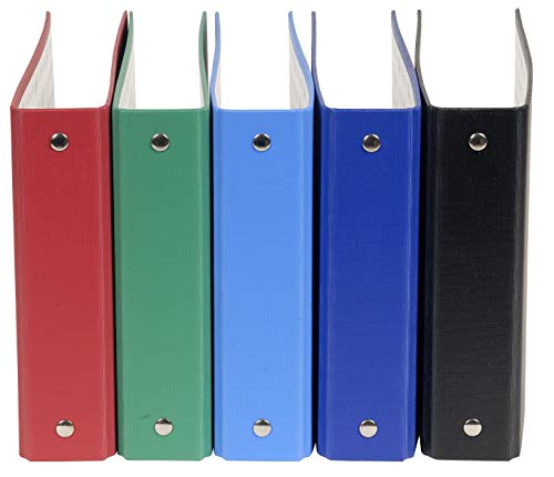 Exacompta Classeur Remborde Polypropylene Pour Fiches Bristol 125x200mm Couleurs Assorties