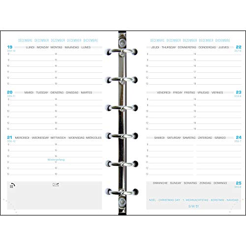 Semanier - Exacompta - Exatime 14 Dual - Noir - 10x14 Cm - Rigide - Spirales