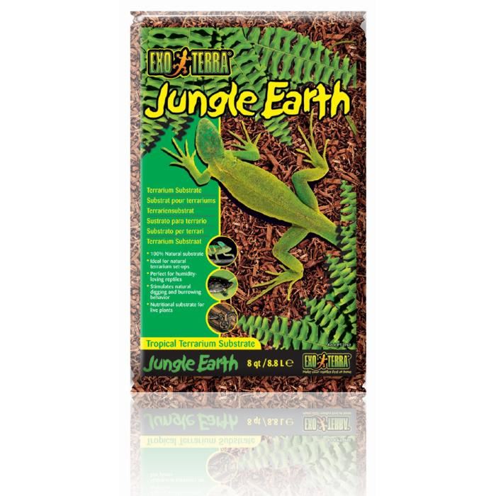 Exo Terra Substrat Naturel Jungle Earth 88 L - Pour Terrarium