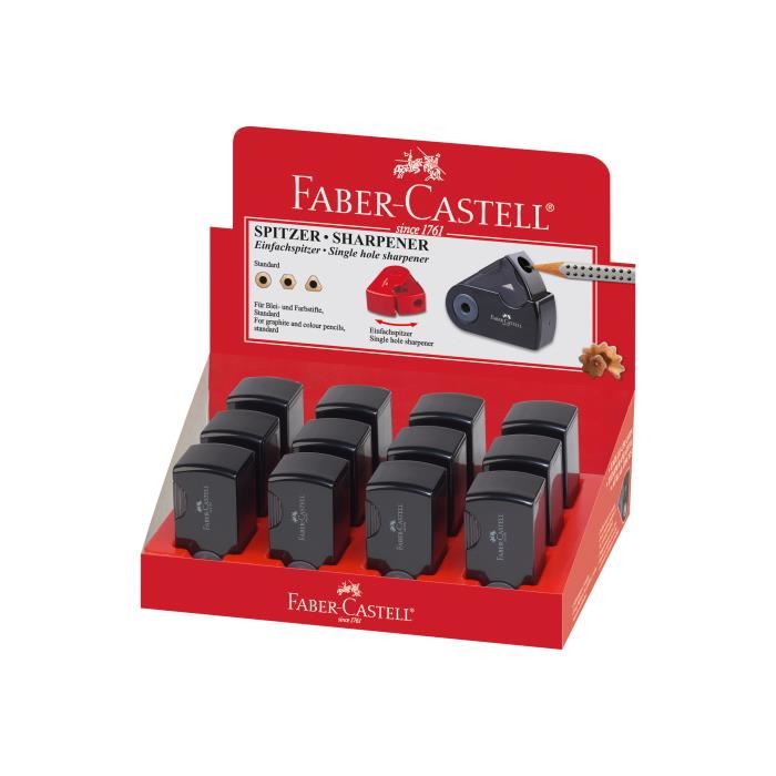 FABER-CASTELL Mini taille-crayon Sleeve - 1 usage - Noir