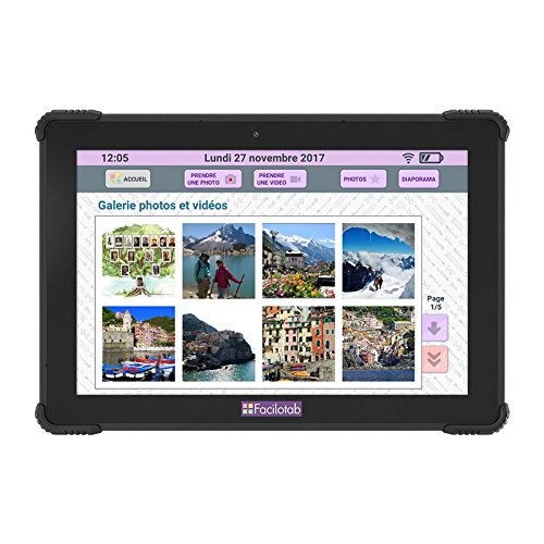 Facilotab Tablette Tactile L Onyx - 10,1 Hd - Android 7 - 32 Go - Wifi / 4g - Structure Renforcee