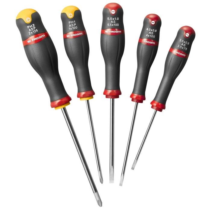 Boite A Outils - Facom - Bp.c19ncm1pb + 16 Outils (livre Avec 5 Tvis Protwist + 9 Cles Males + 1 Pince Multiprise + 1 Mesure
