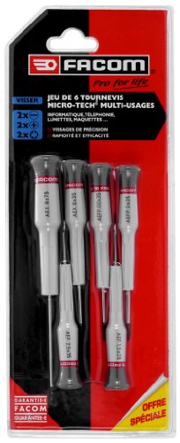 Jeu De 6 Tournevis De Precision Facom Mtj6pg