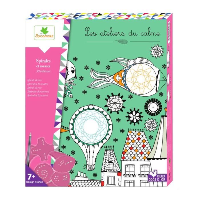 Coffret Creatif Faujas Spirales Et Rosaces Loisirs Creatifs Pour Enfants Fille A Partir De 7 Ans