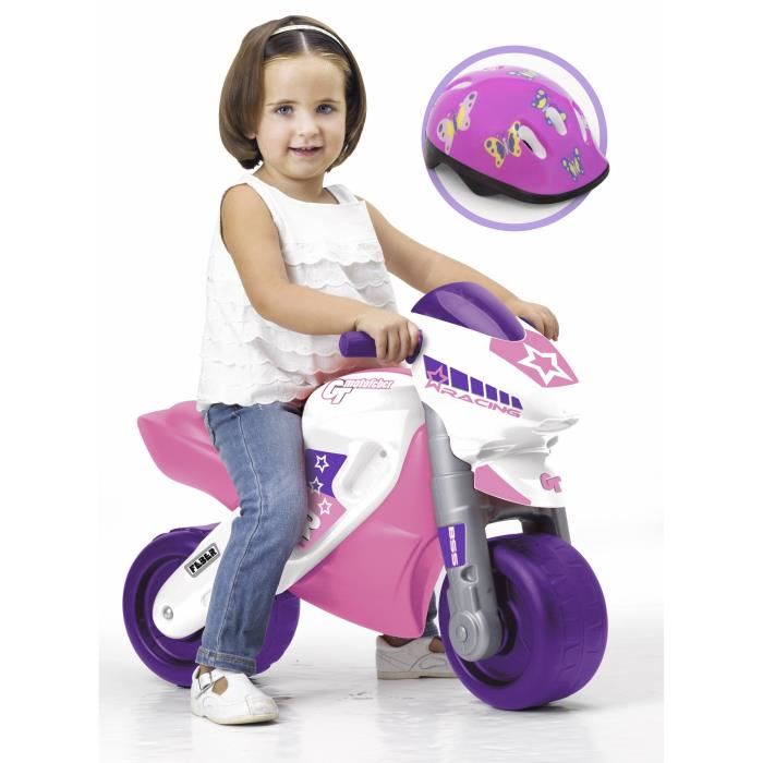 Porteur Motofeber 2 Racing - Feber - Rose - Plastique - 2 Roues - A Partir De 3 Ans