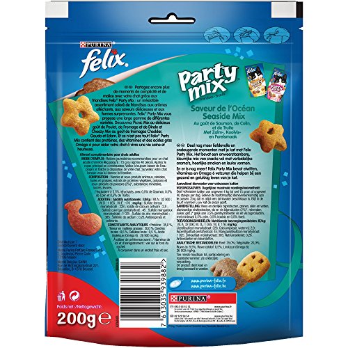 felix Friandises pour chat Felix Party Mix Ocean Contenance : 200 g