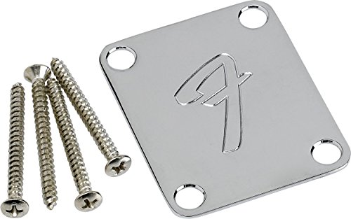 Fender 4-bolt Vintage-style Neck Plate F (chrome)