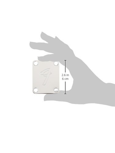 Fender 4-bolt Vintage-style Neck Plate F (chrome)
