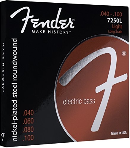 Fender 7250l Light 40-100 Jeu 4 Cordes Basse Electrique