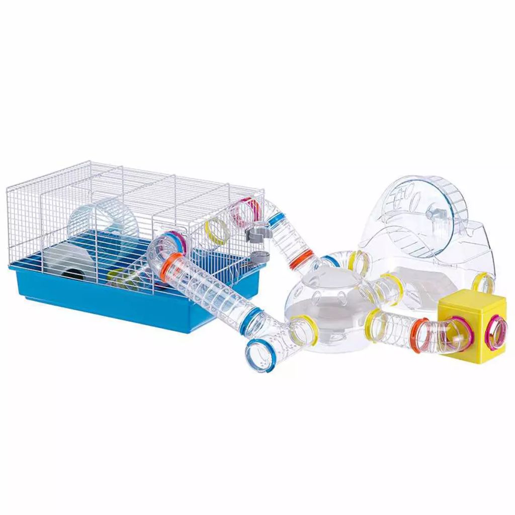 Ferplast Cage pour Hamster Paula Bleu 46x295x245 cm Maison de Rongeurs