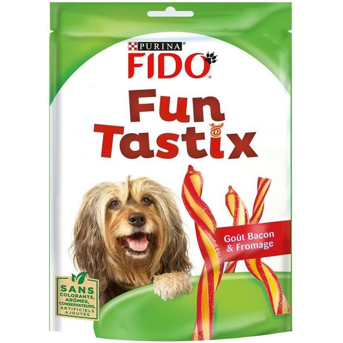 Friandises Funtastix Bacon et Fromage pour Chien - Fido - 150g