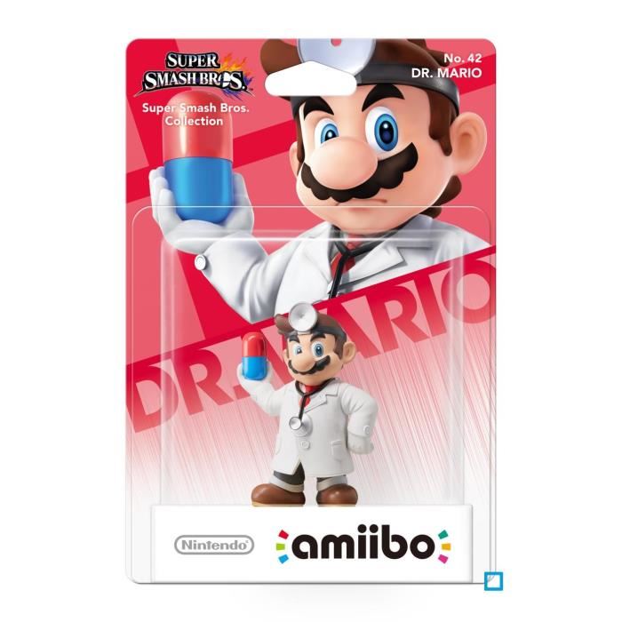 Figurine Amiibo - Dr. Mario NÂ°42 A¢ Collection Super Smash Bros.